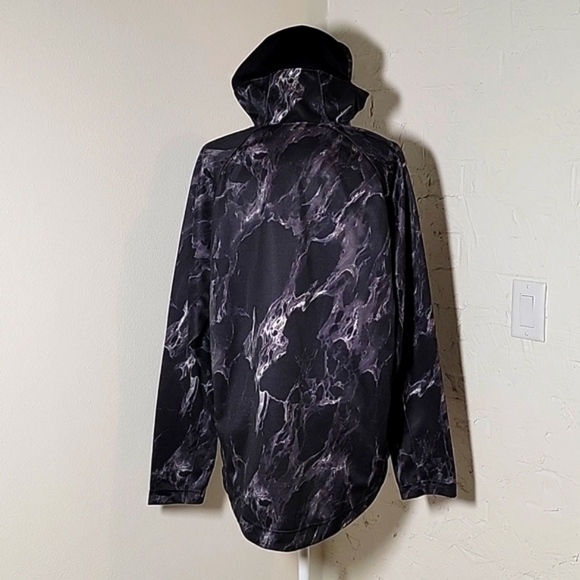 Nike Spotlight Marbled Full Zip Hoodie Jacket Dri-Fit Kangaroo Pockets Black L - Picture 8 of 16